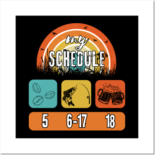 Angler's schedule Posters and Art